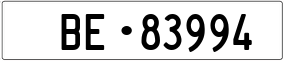 Trailer License Plate